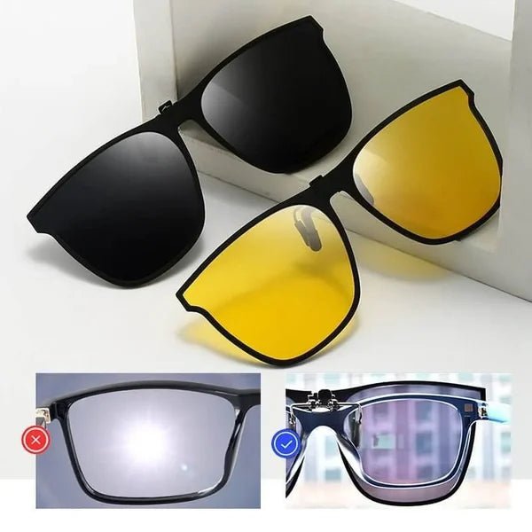 SunSwift Polarized Clip-On Sunglasses For Everyday Glasses With UV400 Protection