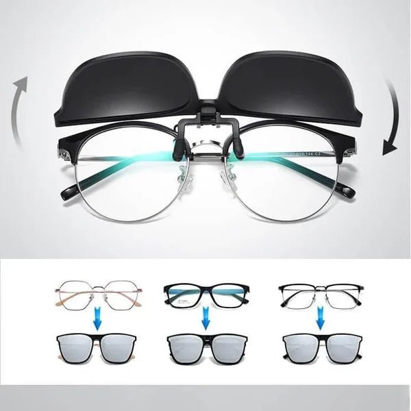 SunSwift Polarized Clip-On Sunglasses For Everyday Glasses With UV400 Protection