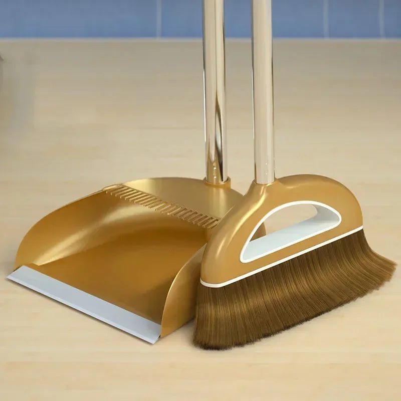 SwiftSweep Enchanted Broom And Dustpan Set For Busy Homes And Easy Cleaning