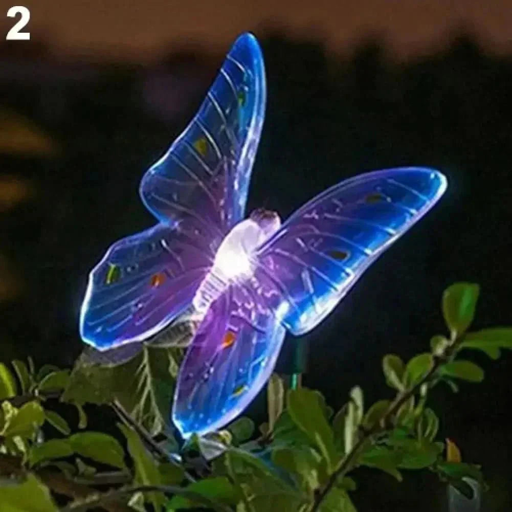 AuroraLeaf Sommerfugl LED hage lampe Magisk utendørsbelysning for hageentusiaster