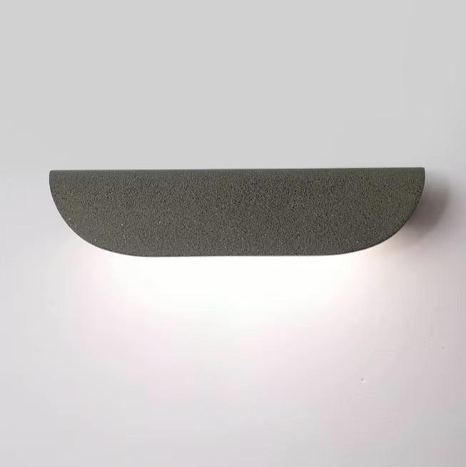 NovaCrest sementvegglamper med LED, børstet nikkel