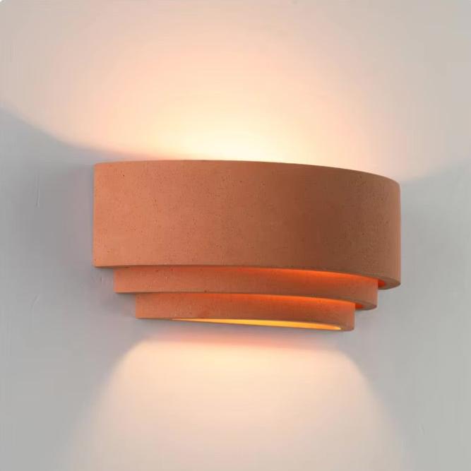 NovaStone vegglamper to-lyskilder LED stein-jern sett