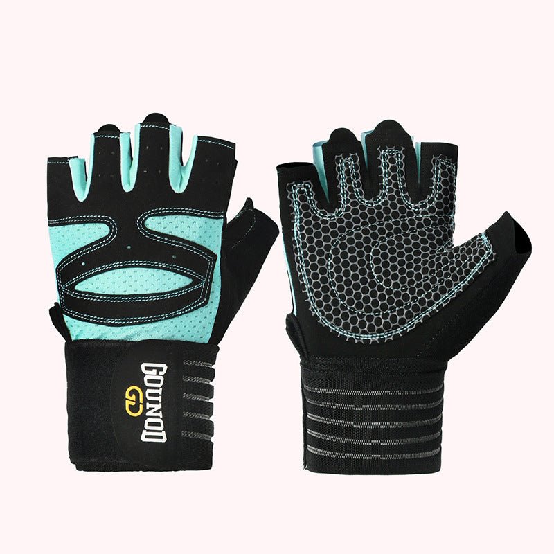 Breathable Non Slip Grip Fitness Gloves With Wrist Support For Athletes By GripForge