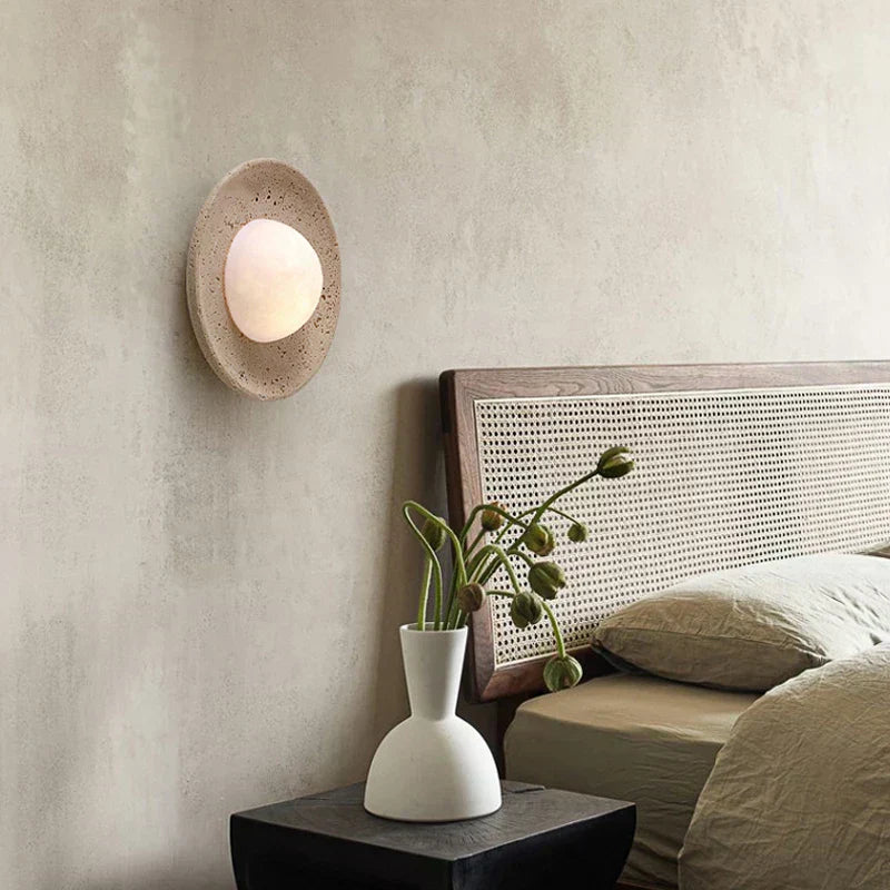 Silva travertin vegglampe LED G9 90 260V veggmontert