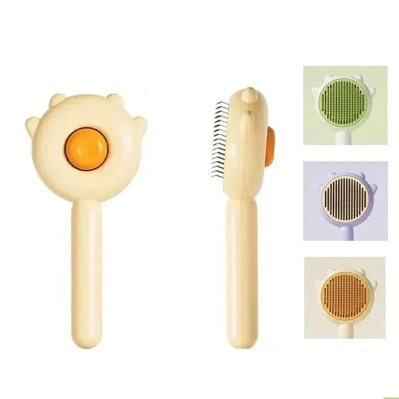 AuroraGroom Pet Grooming Brush With Massage Function For Dogs And Cats