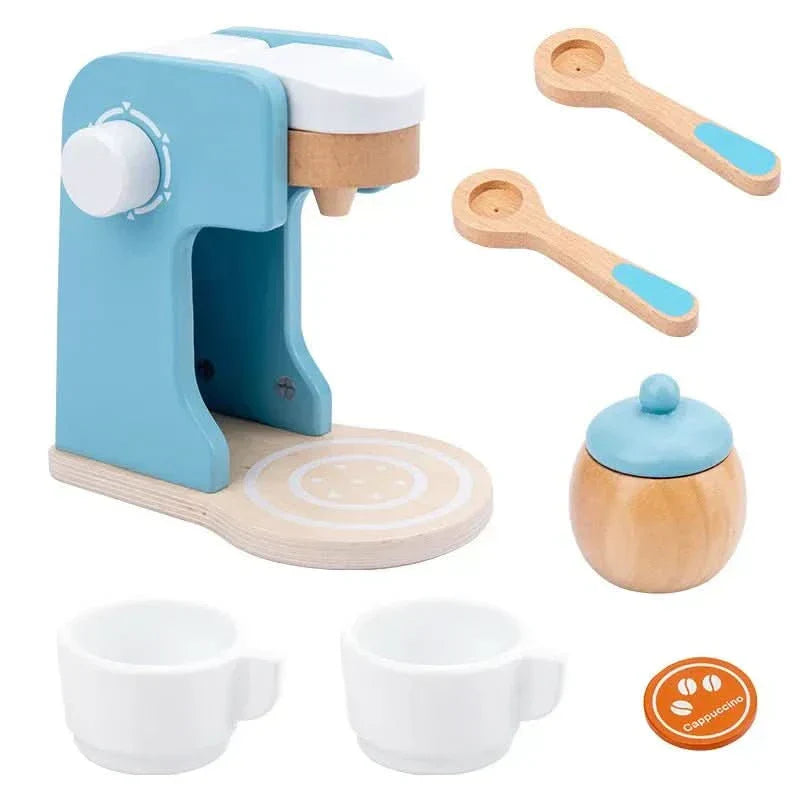 Cucina Giocattolo in Legno WhittleCraft con Frullatore, Tostapane e Macchina del Caffè per Bambini
