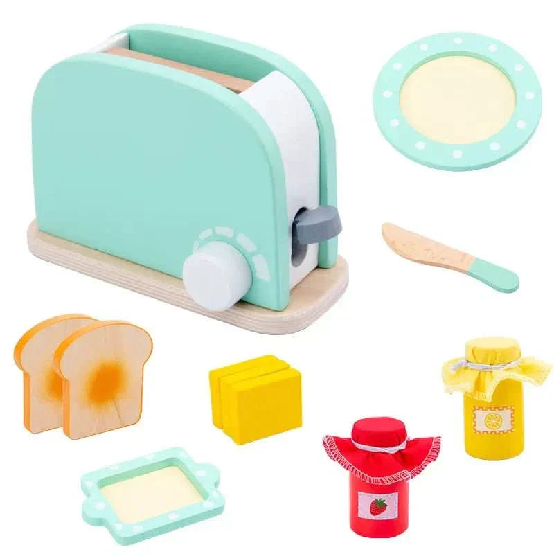 Cucina Giocattolo in Legno WhittleCraft con Frullatore, Tostapane e Macchina del Caffè per Bambini