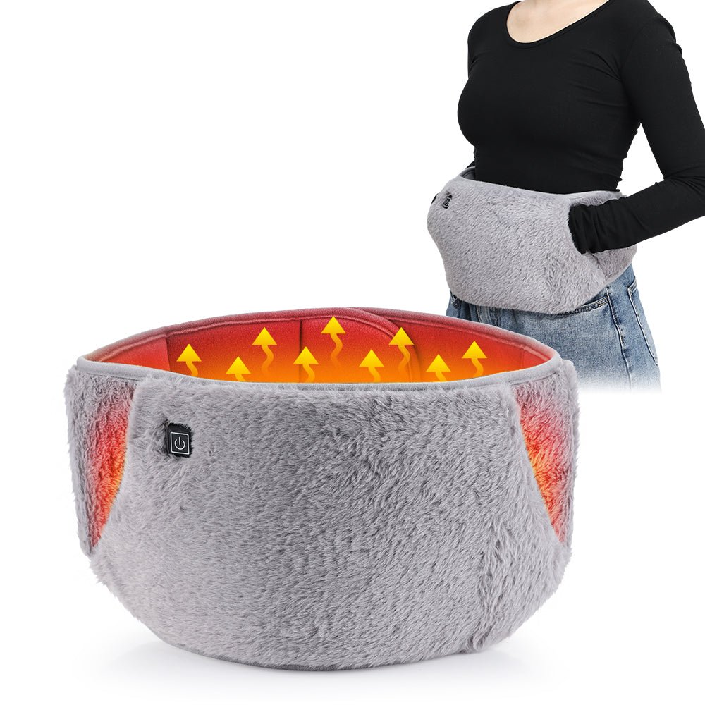 Ceinture Chauffante Électrique CozyWisp 2-en-1 Chauffe-Mains et Taille pour Temps Froid