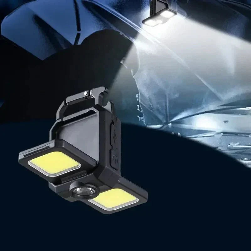 פנס מחזיק מפתחות RUNGLOW עם חמישה מצבים ו-LED נייד