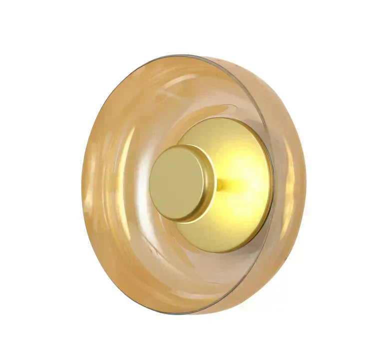 Lumora Glassstein LED vegglampe for stue og gangdekorasjon