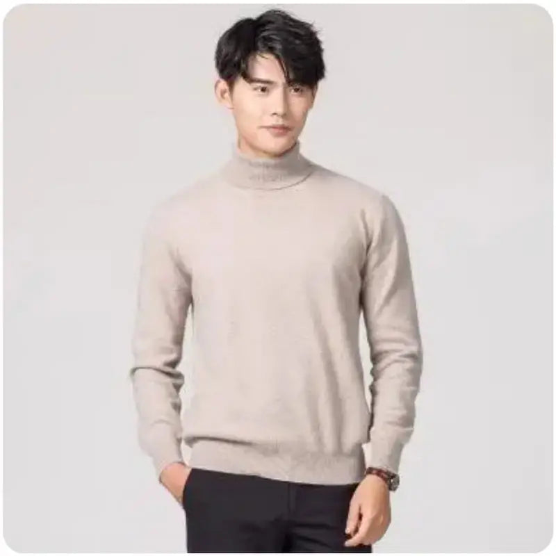 Elliot Cashmere Turtleneck Sweater – Luxury Warmth for Men | Autumn & Winter 2023