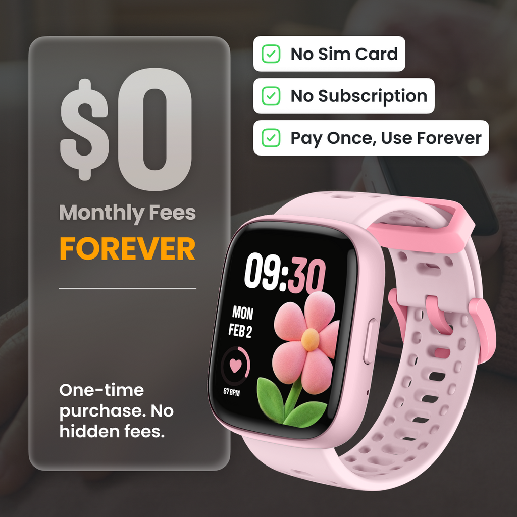 SafeWatch Kids GPS Smartwatch With Health Tracking And Games IP68 Waterproof