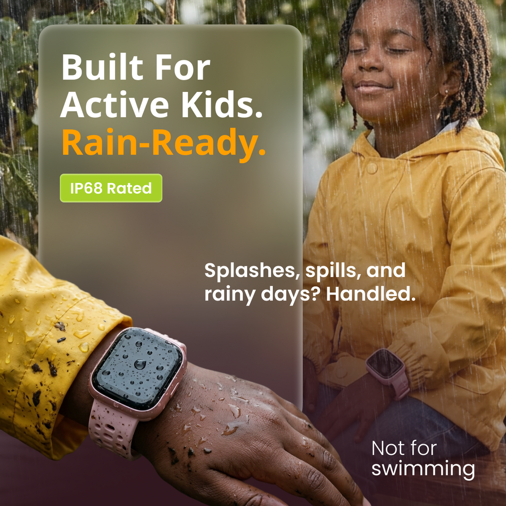SafeWatch Kids GPS Smartwatch With Health Tracking And Games IP68 Waterproof