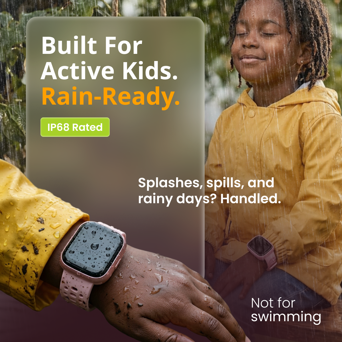 SafeWatch Kids GPS Smartwatch With Health Tracking And Games IP68 Waterproof