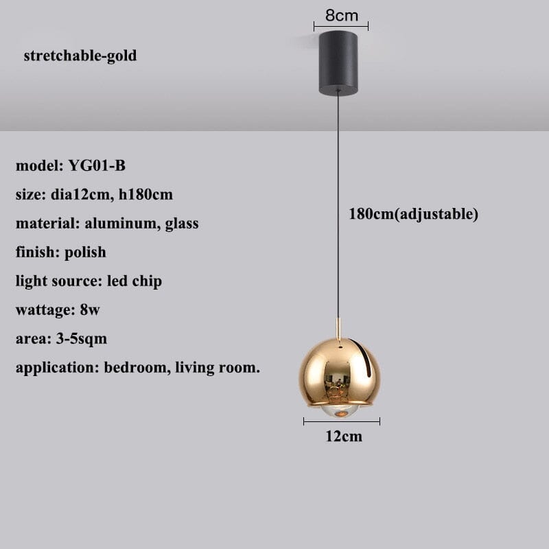 AstraLume Regulowana Kątowo Lampa Wisząca LED ściemnialna