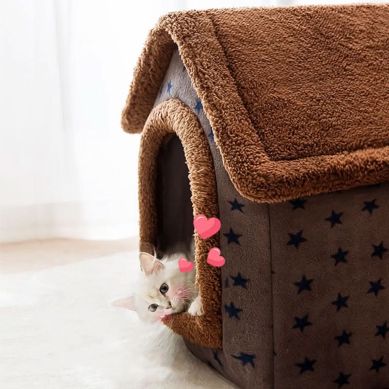 CozyNest Pet House For Small Dogs And Cats With Warmth And Security
