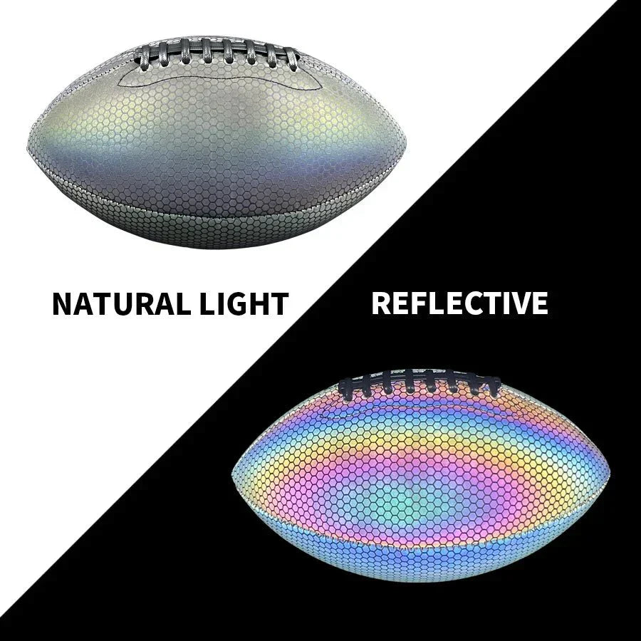 NovaGlow fényvisszaverő amerikai futball 9-es méret éjszakai edzéshez, sötétben világít