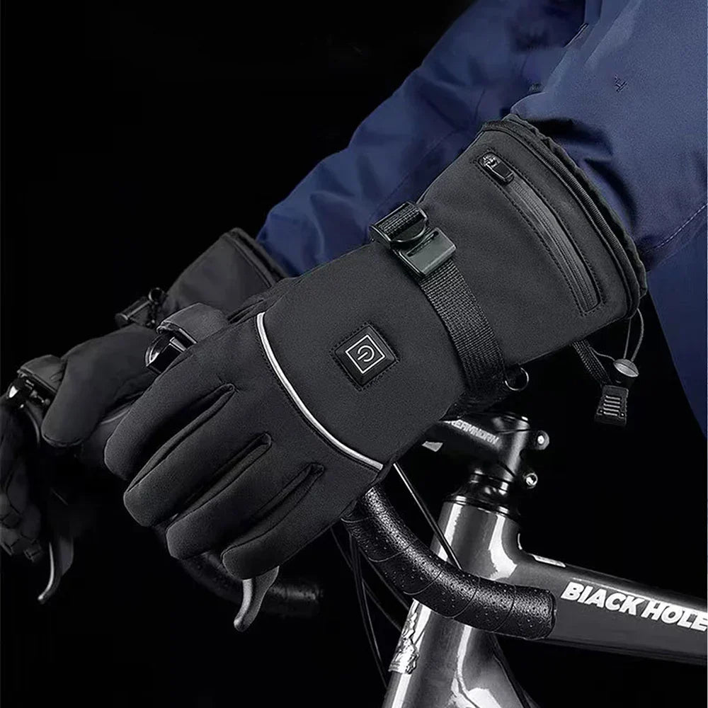 Beheizbare Motorradhandschuhe – Winterwasserdicht, Touchscreen-fähig, wiederaufladbare Thermohandschuhe