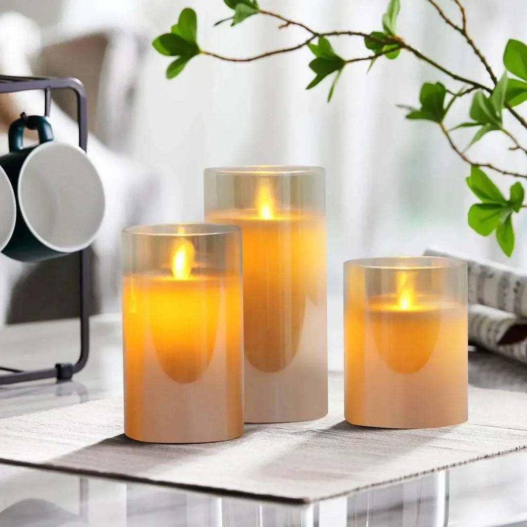 LumaNest trådløse LED-lyssett for koselig, varm og trygg belysning i hjemmedekorasjon