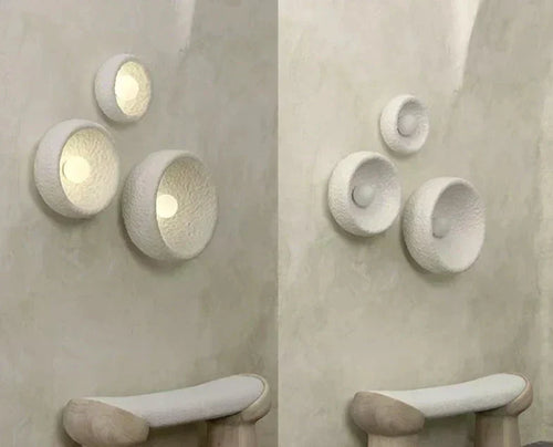 Aurelo Harz Wandleuchten Serie mit Integrierter LED Lichtquelle