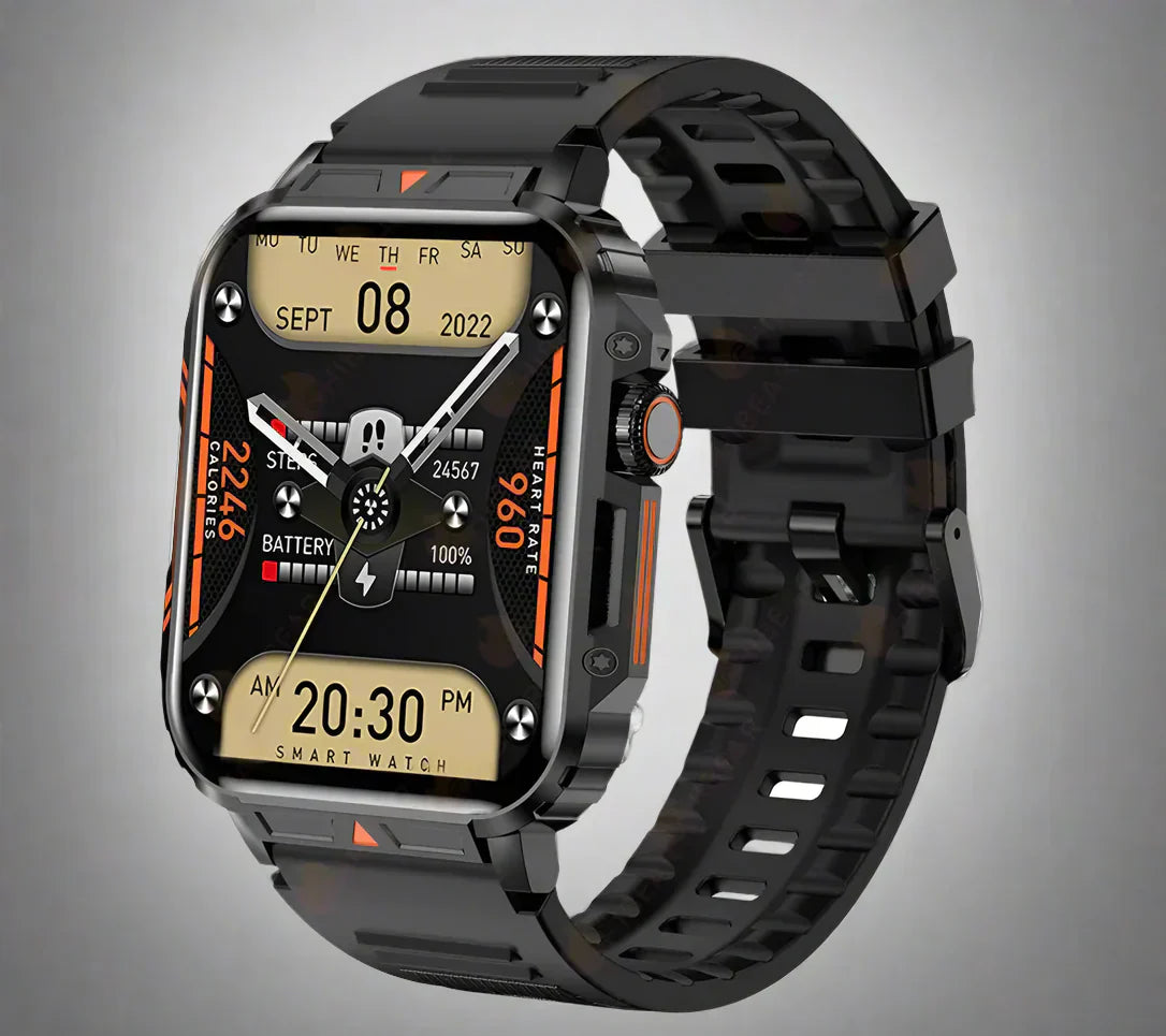 Apollo 2024 vojenské chytré hodinky – Bluetooth volání, fitness tracker a vodotěsnost IP68
