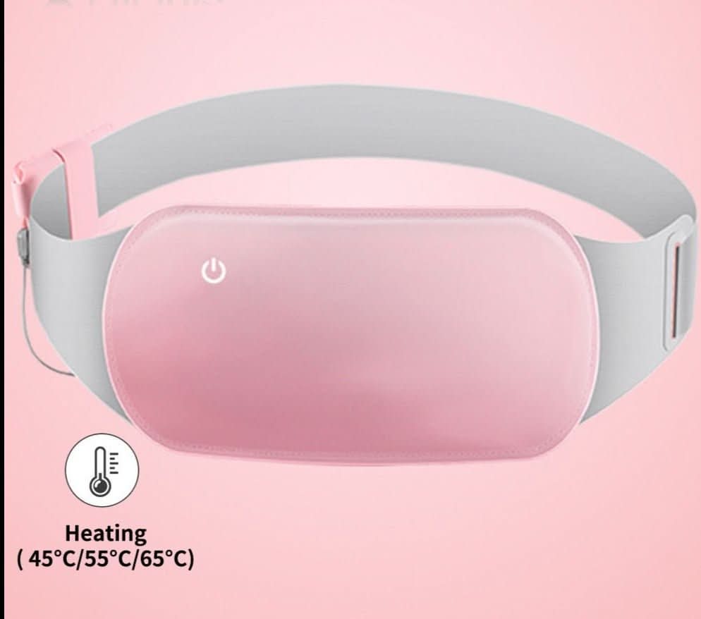 CalmCore elektrisk magetemperatur med vibrasjon for lindring av menstruasjonssmerter