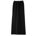 Wool and Cashmere Blend Wide-Leg Trousers for Women with Elastic Waist
