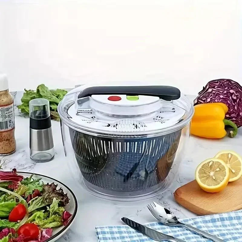 ספינפרש ספינר לסלט מופעל בסוללות לפירות וירקות