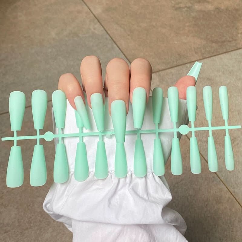 Unhas Autocolantes Matte NovaNail Para Um Visual Elegante Sem Esforço Conjunto Nupcial de 24 Unhas