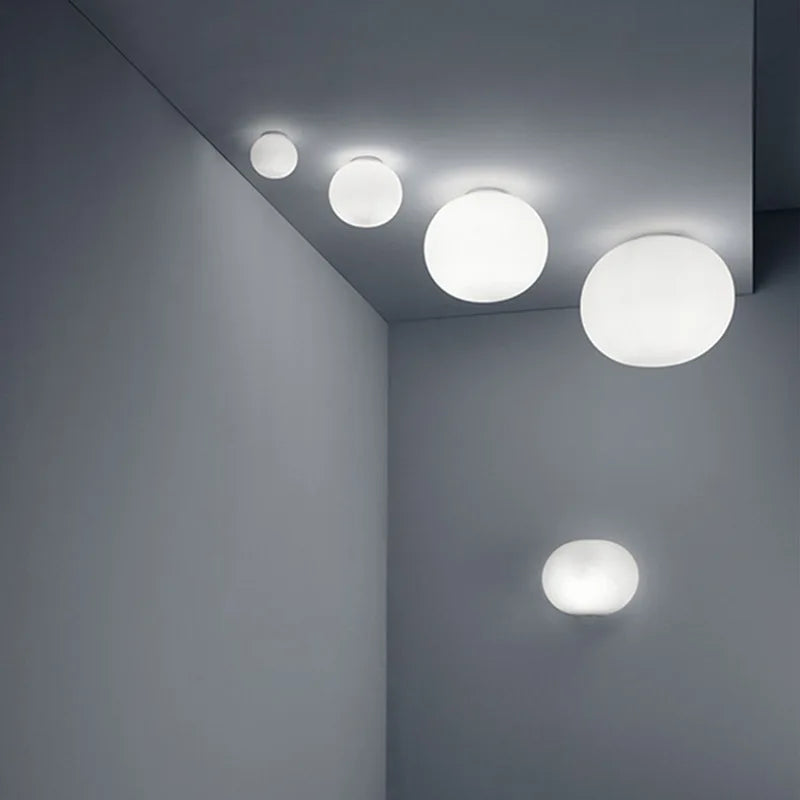 Arctelle Minimalista Fali Lámpa Üveg Kő Hatással