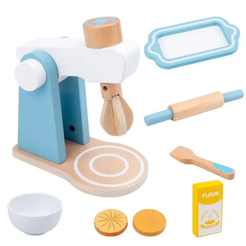 Cucina Giocattolo in Legno WhittleCraft con Frullatore, Tostapane e Macchina del Caffè per Bambini