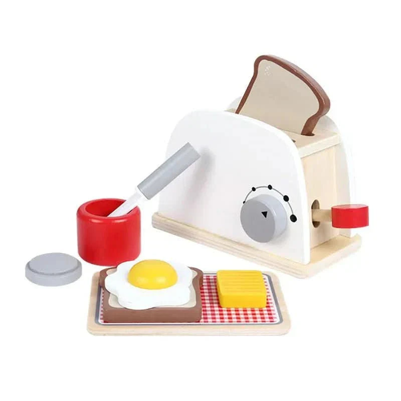 Cucina Giocattolo in Legno WhittleCraft con Frullatore, Tostapane e Macchina del Caffè per Bambini