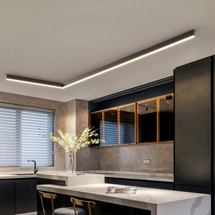 Nordisk LED Taklampe i Aluminium og Akryl for Stuer og Kontorer