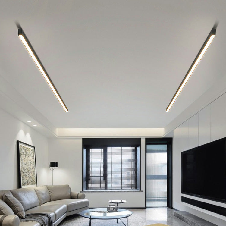 Nordisk LED Taklampe i Aluminium og Akryl for Stuer og Kontorer