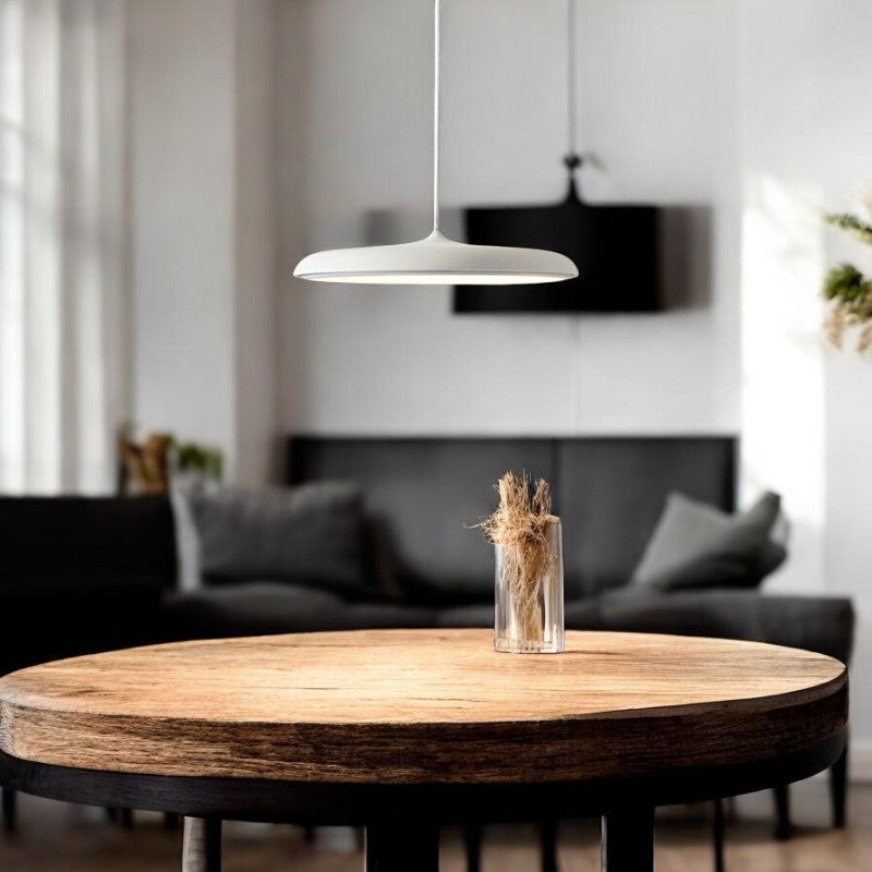 LumiNord | Energy-Efficient 30 cm Minimalist LED Pendant Light in Scandinavian Style for Kitchen and Modern Interiors | Orntli