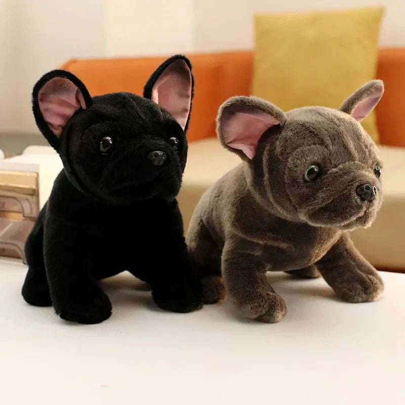 ブルドッグバディーズ リアルなブルドッグぬいぐるみ、やわらかくて抱きしめたくなる、子供向け28cm