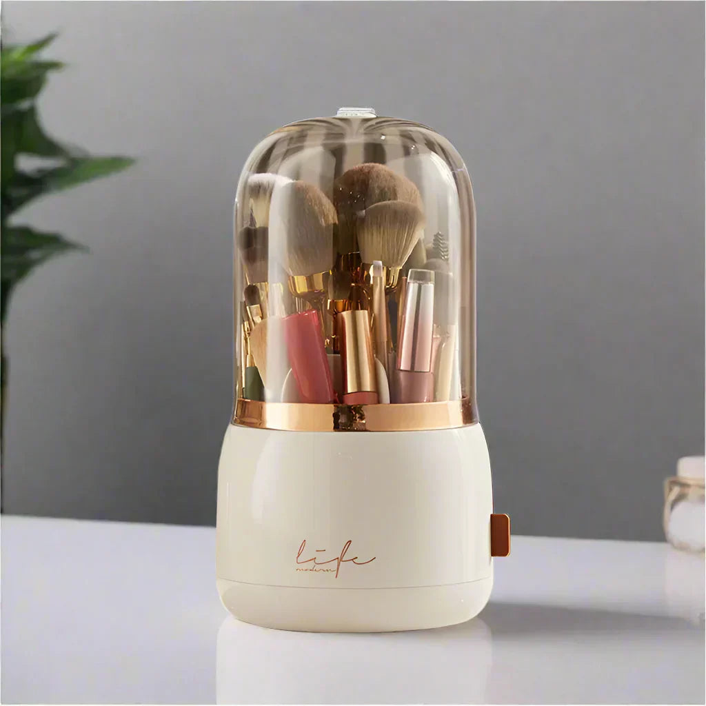 LuxeGlow Makeup Organizer med skuffer og låg