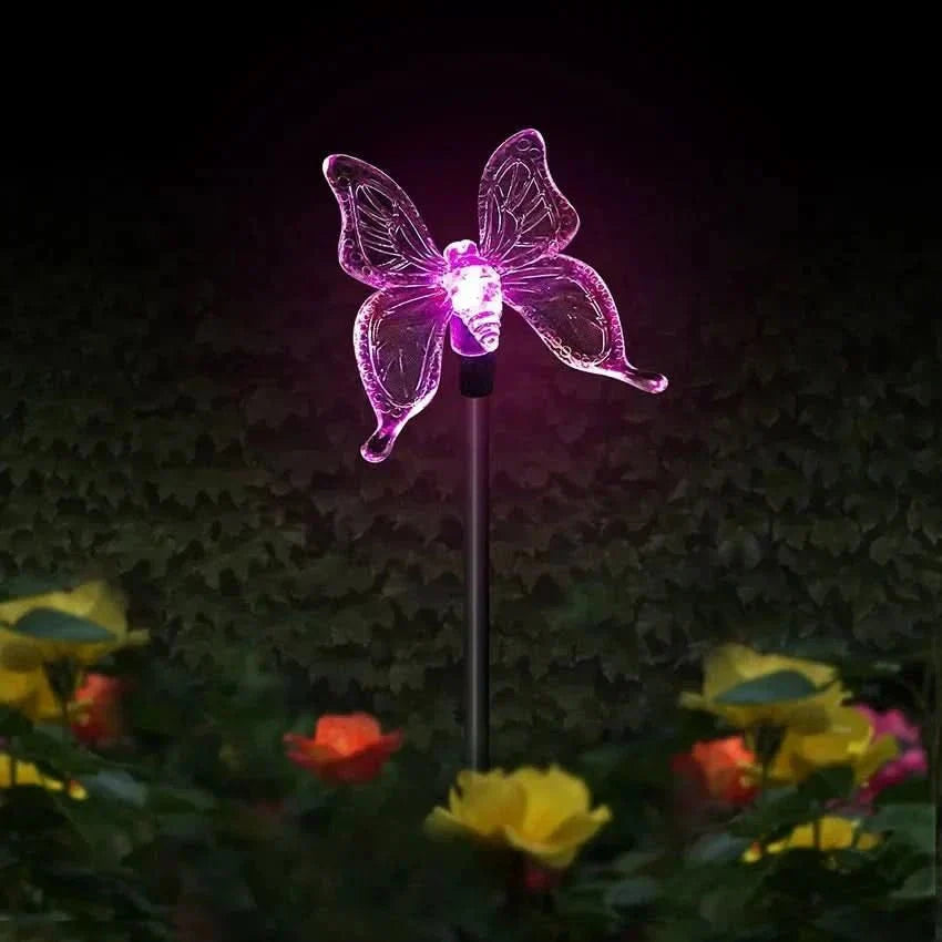 AuroraLeaf Sommerfugl LED hage lampe Magisk utendørsbelysning for hageentusiaster