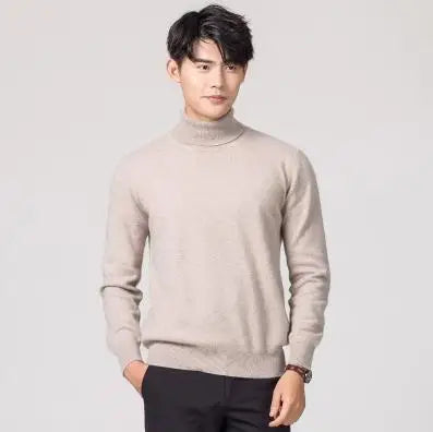 Miyabi: Japanese-Knit Turtleneck in 60%Cashmere and 35%cotton | Mens Sweater