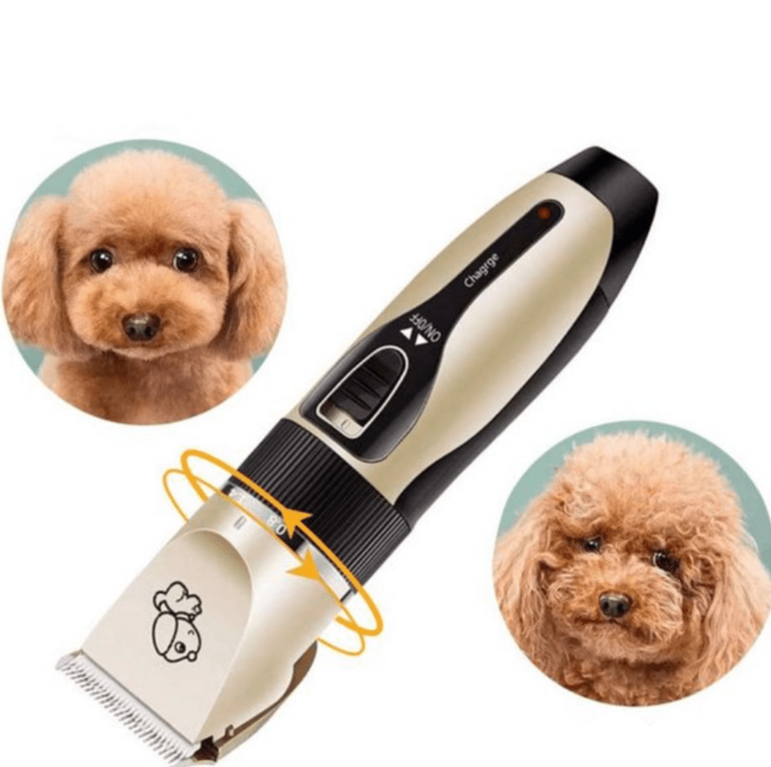 PawsPro Groomer professzionális kutyanyíró kefével minden szőrtípushoz kisállattartóknak