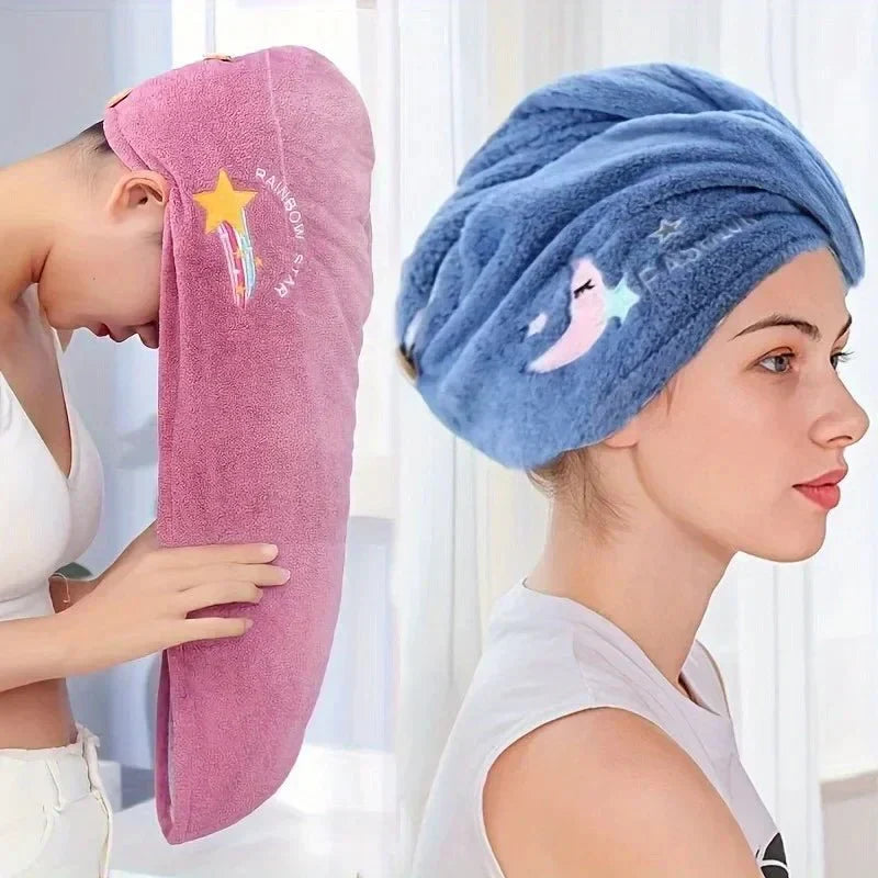 TOWELLIVA Turbante Asciugatura Rapida per Capelli da Donna e Ragazze