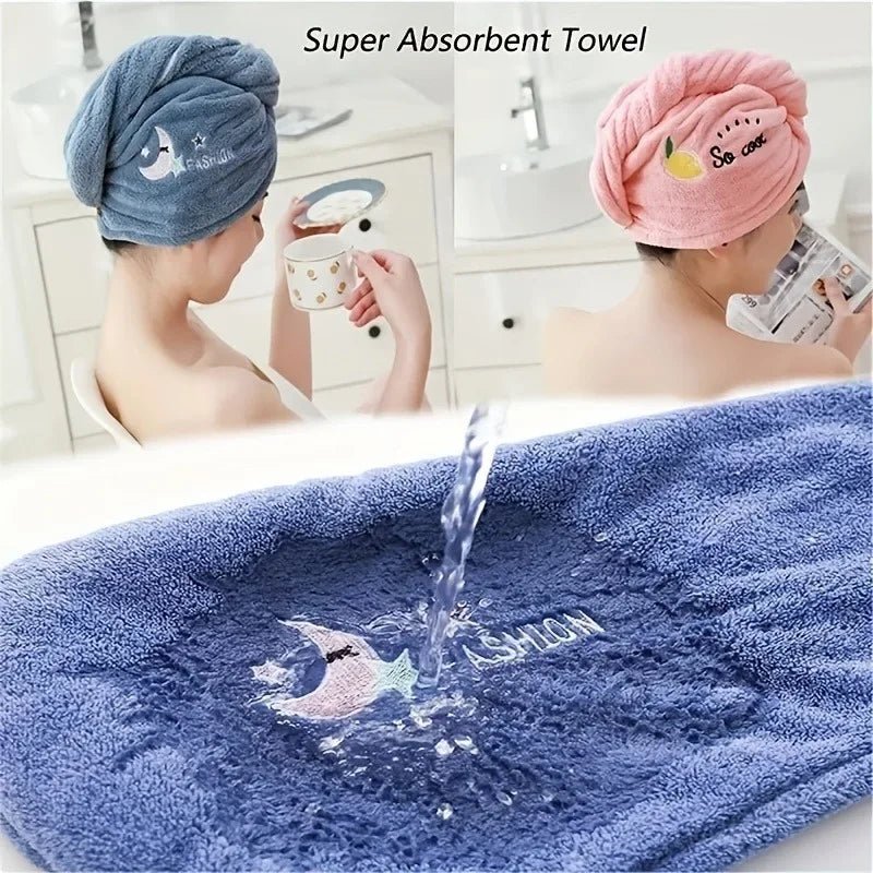 TOWELLIVA Turbante Asciugatura Rapida per Capelli da Donna e Ragazze