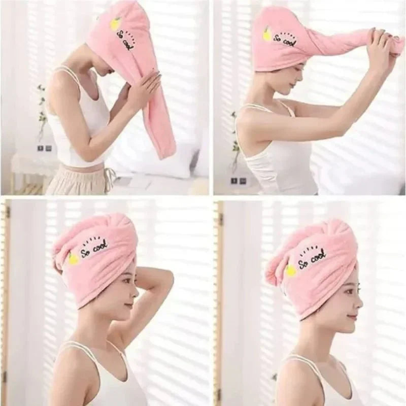 TOWELLIVA Turbante Asciugatura Rapida per Capelli da Donna e Ragazze