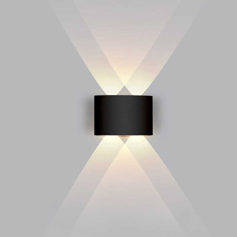 AstraGlow vanntett LED utendørs vegglampe med aluminium, energieffektiv