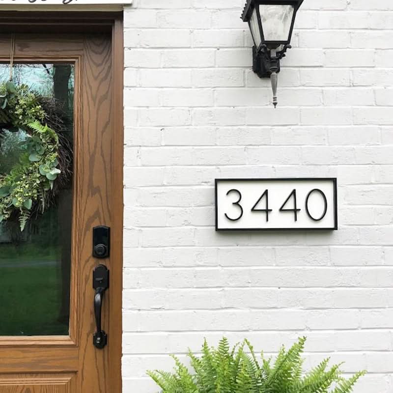 NexaHouse Modern 3D House Numbers With Floating Effect For Stylish Facades