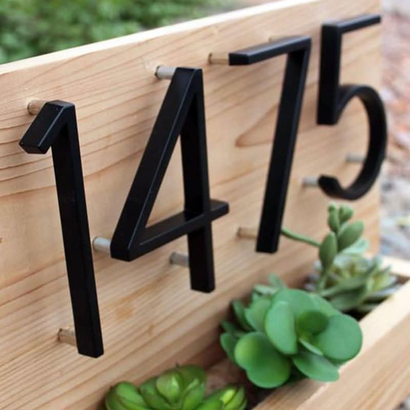 NexaHouse Modern 3D House Numbers With Floating Effect For Stylish Facades