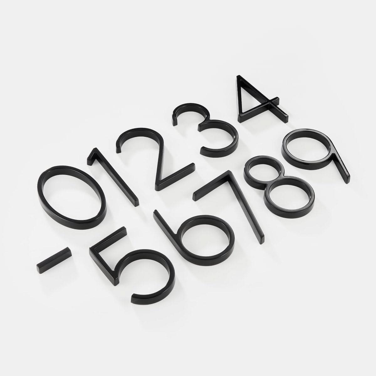 NexaHouse Modern 3D House Numbers With Floating Effect For Stylish Facades