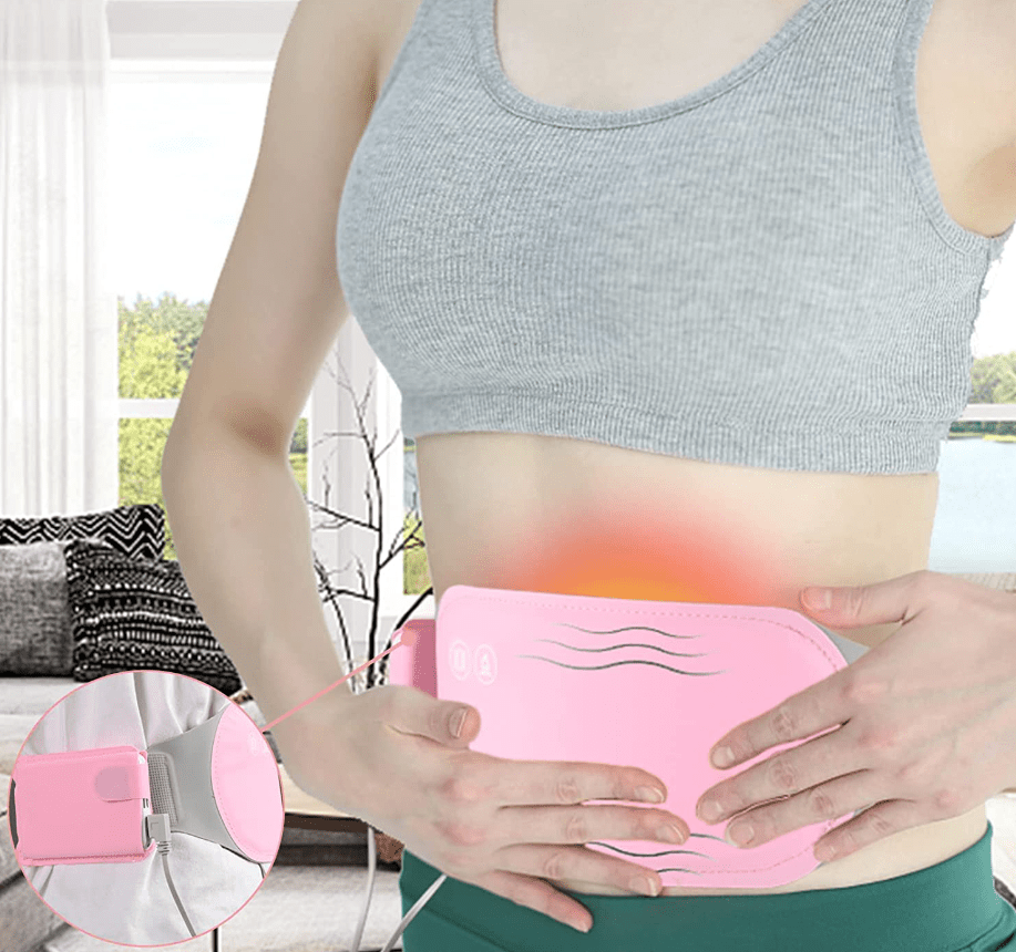 Electric Belly Warmer With Heat And Gentle Vibration For Menstrual Cramps