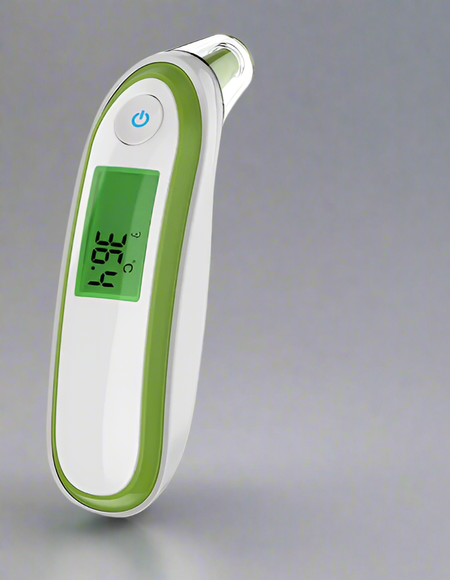 JYHealth Infrarød Øre- og Pande Termometer - Præcist og Berøringsfrit til Baby og Voksen