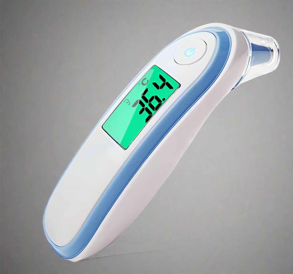 JYHealth Infrarød Øre- og Pande Termometer - Præcist og Berøringsfrit til Baby og Voksen